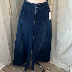 Maeve by Anthropologie Capri Flare Palazzo Jeans / New